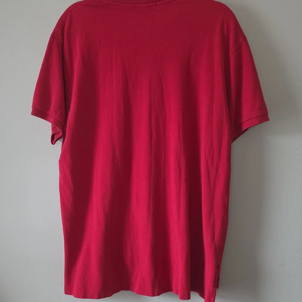 Ralph Lauren Men's Classic Red Polo Shirt XL Tall